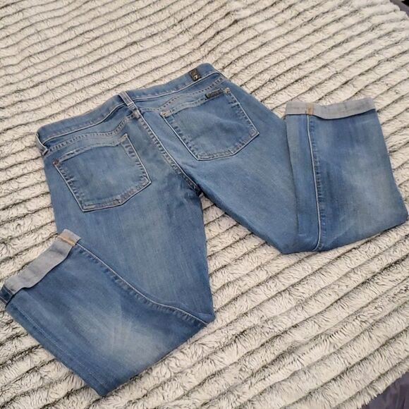 7 for all mankind skinny crop & roll jeans sz 27 - Picture 7 of 10